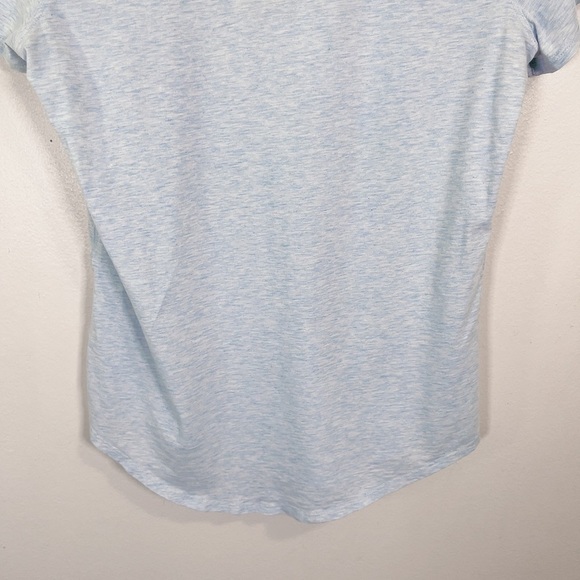 Lululemon Love Tee Short Sleeve Heathered Blue Linen - Picture 11 of 13